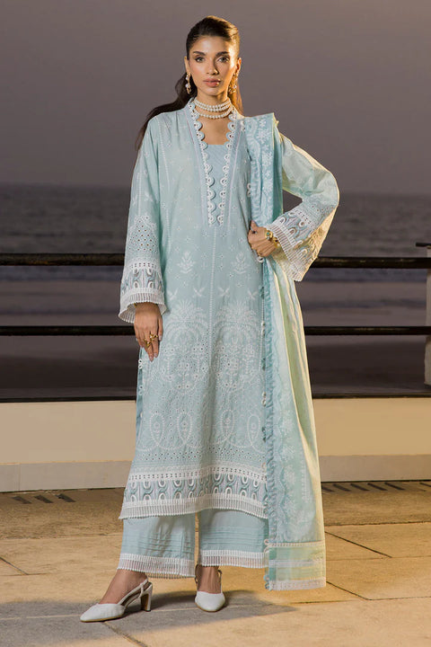Zellbury Chikankari Unstitched Lawn Collection | 0079