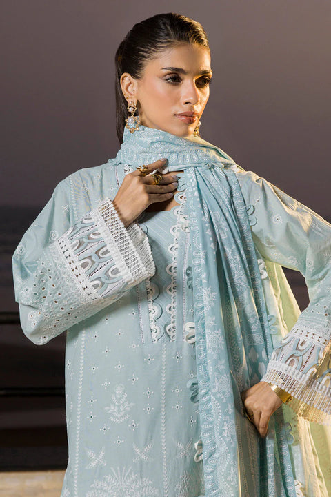 Zellbury Chikankari Unstitched Lawn Collection | 0079