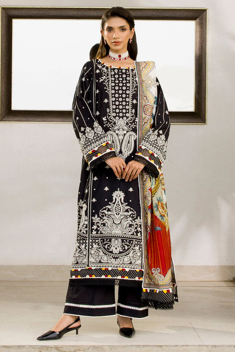 Zellbury Chikankari Unstitched Lawn Collection | 0080