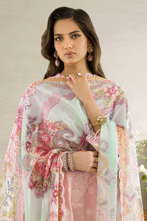 Zellbury Chikankari Unstitched Lawn Collection | 0083