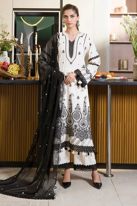 Zellbury Chikankari Unstitched Lawn Collection | 0071