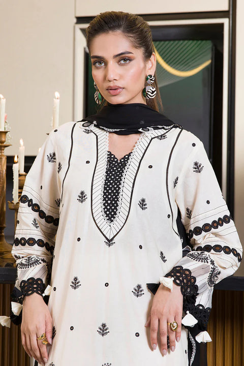 Zellbury Chikankari Unstitched Lawn Collection | 0071