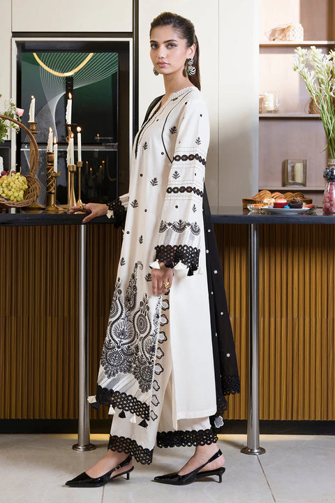 Zellbury Chikankari Unstitched Lawn Collection | 0071