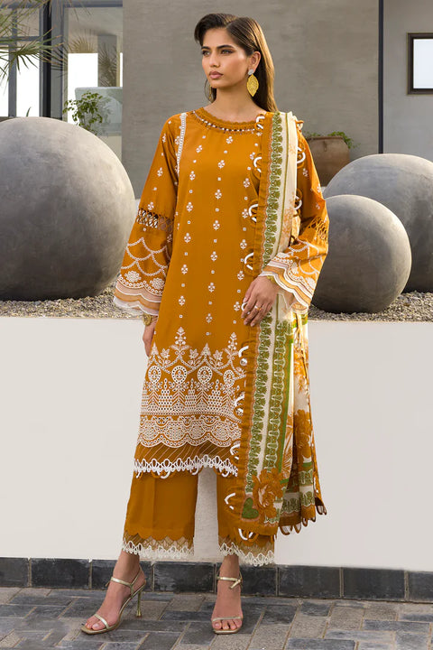 Zellbury Chikankari Unstitched Lawn Collection | 0074