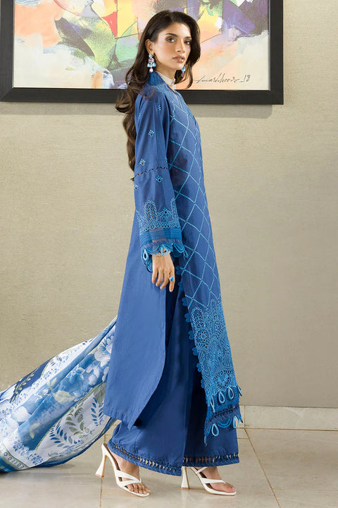 Zellbury Chikankari Unstitched Lawn Collection | 0076