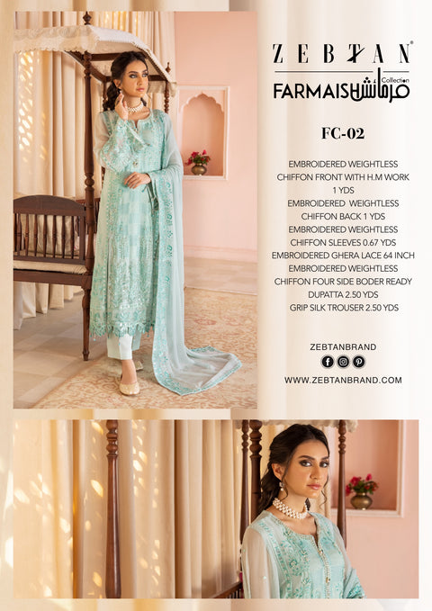 Zebtan Farmaish Chiffon Collection