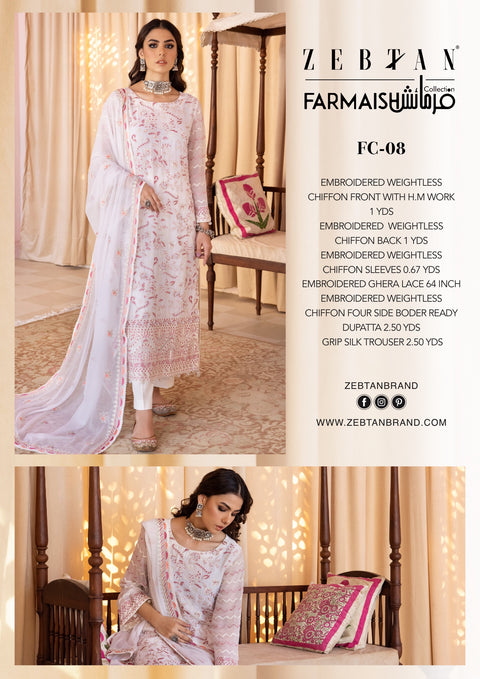 Zebtan Farmaish Chiffon Collection