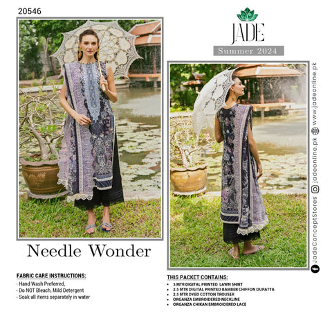 Jade Needle Wonder 2024 Lawn Collection