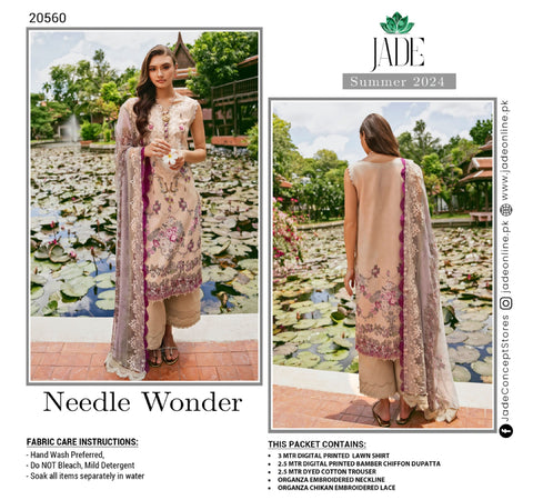 Jade Needle Wonder 2024 Lawn Collection