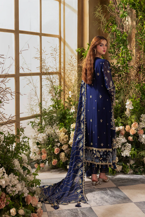 Zebtan 3 Piece Unstitched Chiffon Dress by |  ZC06