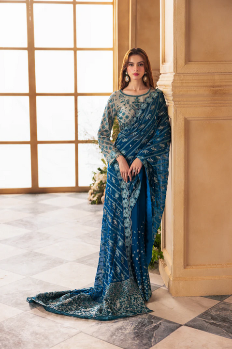 Chanchal by Zebtan ZC 03 | Luxury Chiffon Saari