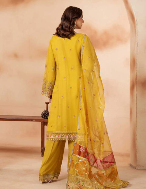 Shaas Premium Fully Embroidered Organza Stitched Collection | 01