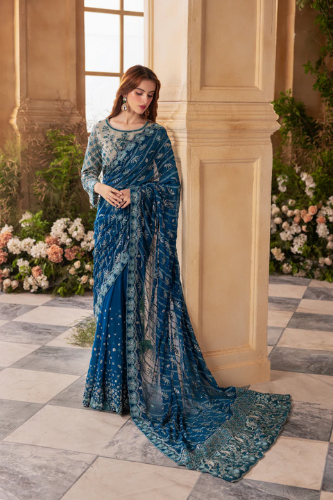 Chanchal by Zebtan ZC 03 | Luxury Chiffon Saari