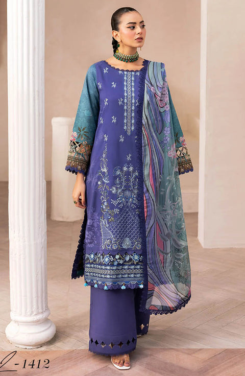 Mashaal by Ramsha Embroidered Lawn Collection  vol-14 | 1412