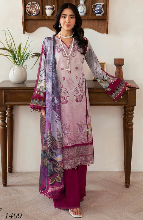 Mashaal by Ramsha Embroidered Lawn Collection  vol-14 | 1409