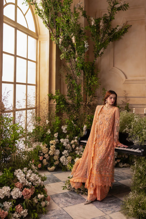 Zebtan 3 Piece Un-stitched Fancy Dress by | ZC02