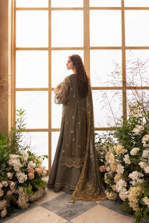 Zebtan 3 Piece Unstitched Chiffon Dress by |  ZC07