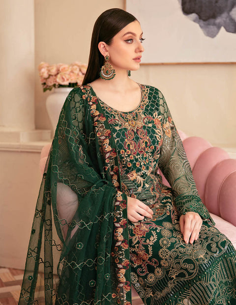 Minhal by Ramsha Embroidered Organza Suits Vol 6 - M609