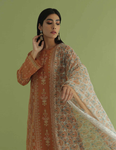 Aabyaan by Qalamkar Aarzu Luxury Lawn Collection 2022 – MEHR (AA-06)