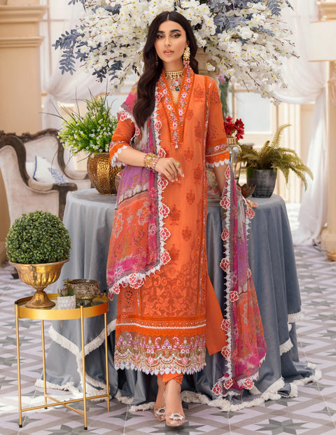 Noor by Saadia Asad · Eid Laserkari Lawn Collection 2022 – D8-PRINCETON