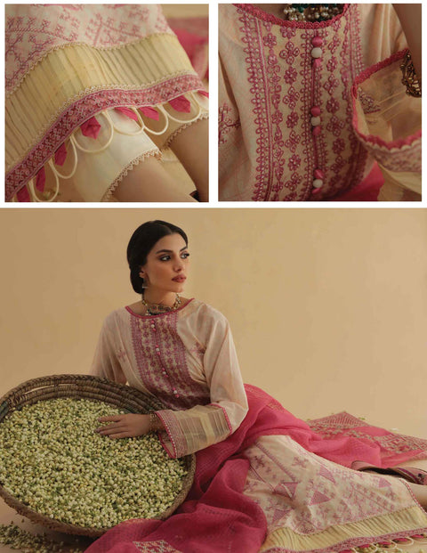 Aabyaan by Qalamkar Aarzu Luxury Lawn Collection 2022 – LAYLA  (AA-01)