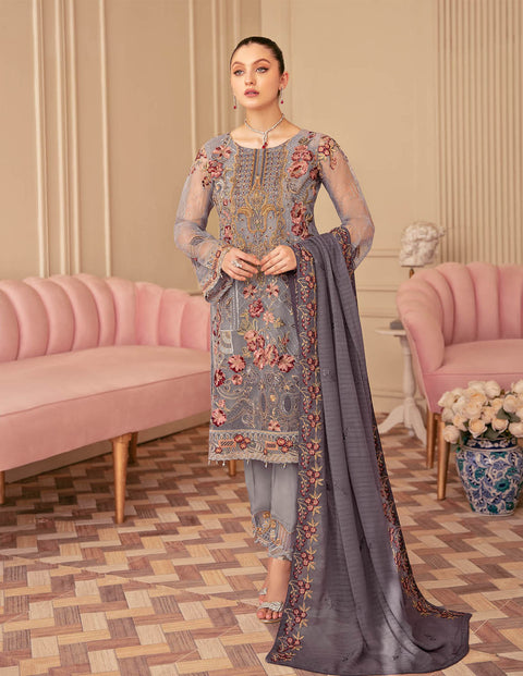 Minhal by Ramsha Embroidered Organza Suits Vol 6 - M610