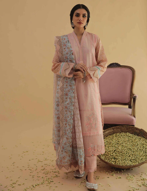 Aabyaan by Qalamkar Aarzu Luxury Lawn Collection 2022 – SAFEENA (AA-05)