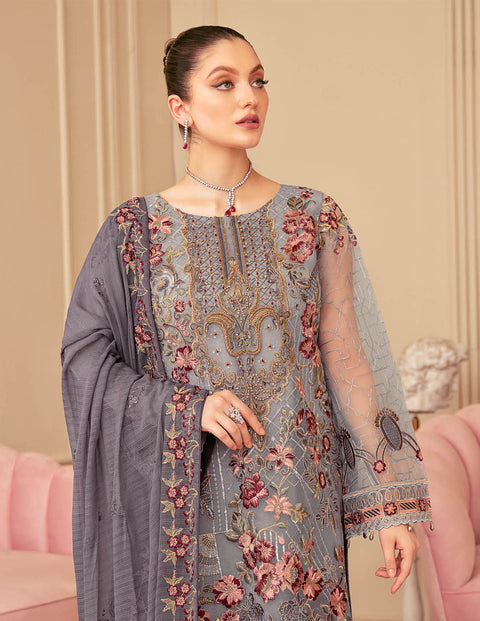 Minhal by Ramsha Embroidered Organza Suits Vol 6 - M610