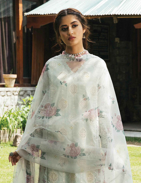 Qalamkar Luxury Festive Lawn 2022 - LIANNA - EB06