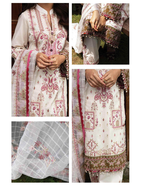 Qalamkar Luxury Festive Lawn 2022 - SELAH - EB02