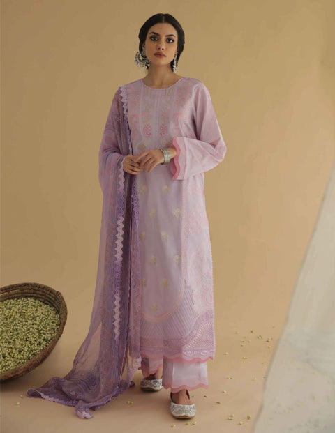 Aabyaan by Qalamkar Aarzu Luxury Lawn Collection 2022 – UNZE (AA-02)