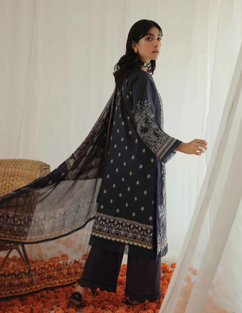 Aabyaan by Qalamkar Aarzu Luxury Lawn Collection 2022 – NURI (AA-09)