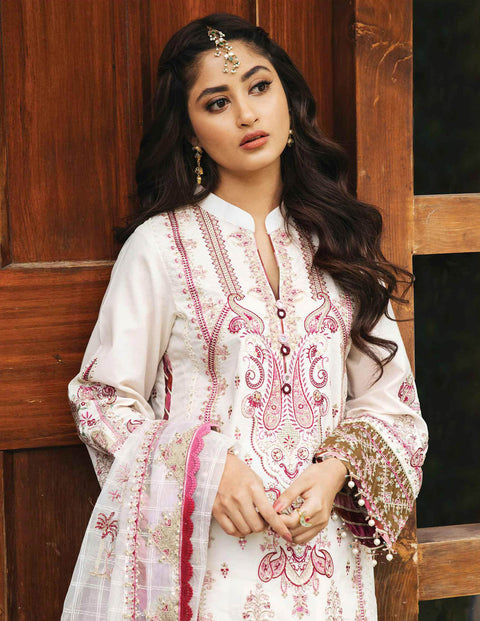 Qalamkar Luxury Festive Lawn 2022 - SELAH - EB02