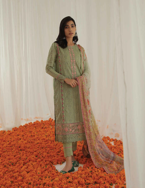 Aabyaan by Qalamkar Aarzu Luxury Lawn Collection 2022 – MUSKAN (AA-03)