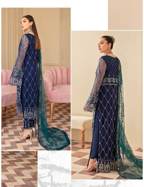 Minhal by Ramsha Embroidered Organza Suits Vol 6 - M601