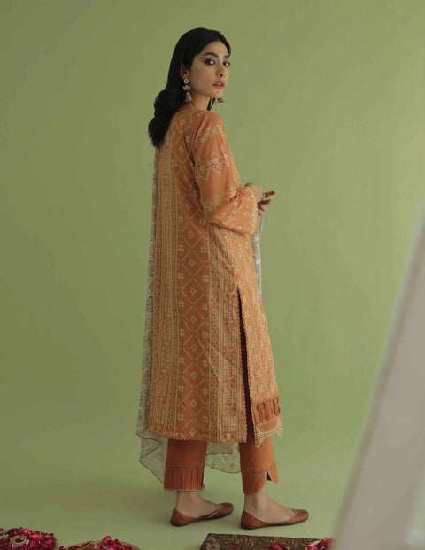 Aabyaan by Qalamkar Aarzu Luxury Lawn Collection 2022 – MEHR (AA-06)