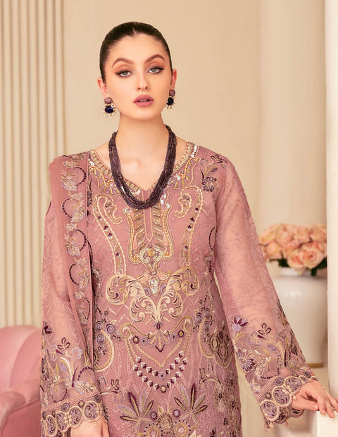 Minhal by Ramsha Embroidered Organza Suits Vol 6 - M605