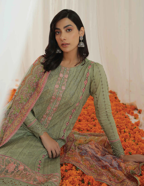 Aabyaan by Qalamkar Aarzu Luxury Lawn Collection 2022 – MUSKAN (AA-03)