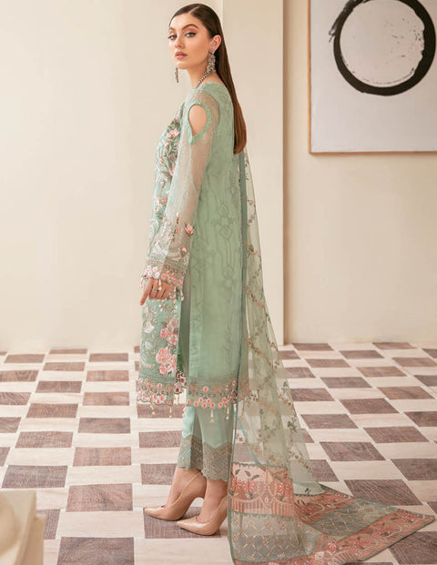 Minhal by Ramsha Embroidered Organza Suits Vol 6 - M604