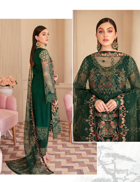 Minhal by Ramsha Embroidered Organza Suits Vol 6 - M609