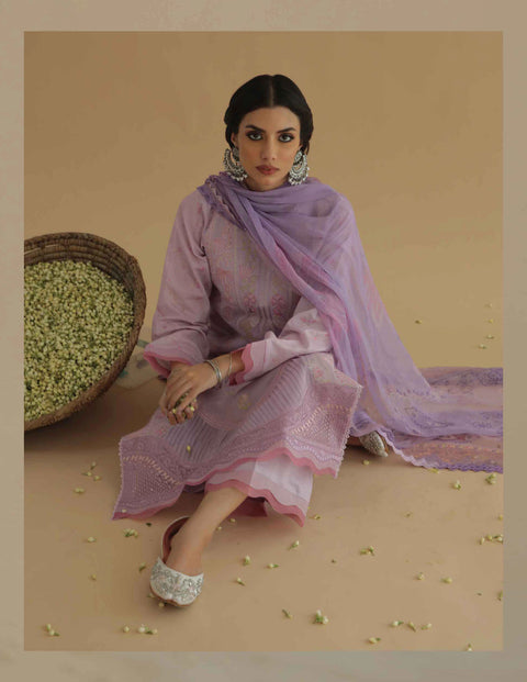 Aabyaan by Qalamkar Aarzu Luxury Lawn Collection 2022 – UNZE (AA-02)