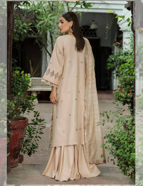 Dastak Embroidered Linen by Parishay - D-09