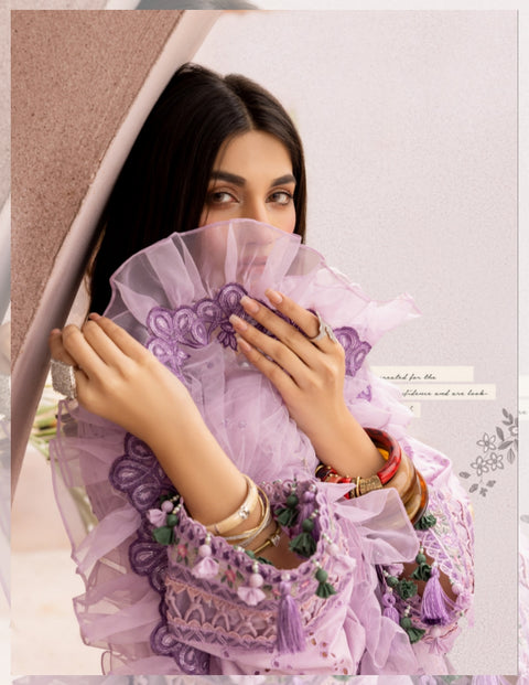 Adan’s Libas Lawn Pure Cotton Summer Luxuriate | 2023 | Glossy Grape