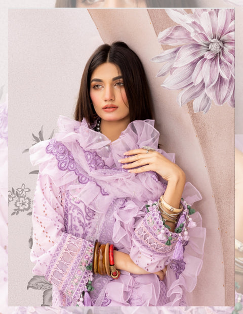 Adan’s Libas Lawn Pure Cotton Summer Luxuriate | 2023 | Glossy Grape