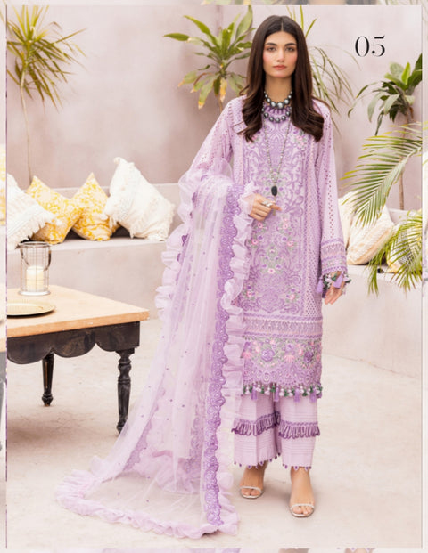 Adan’s Libas Lawn Pure Cotton Summer Luxuriate | 2023 | Glossy Grape