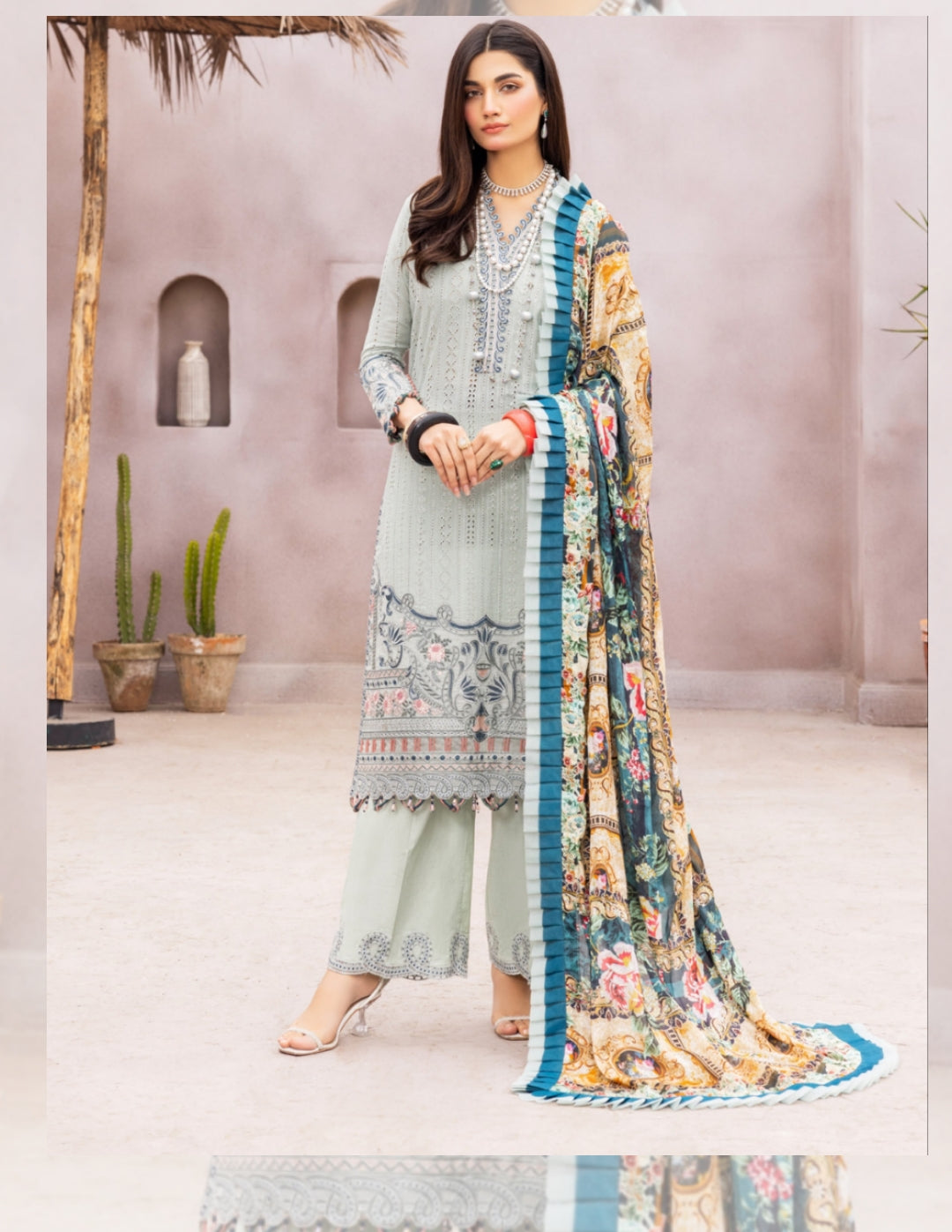 Stock Lot Adan's Libas Suroor Luxury Embroidered Swiss Lawn Collection 2023  – 4Seasons Fashion