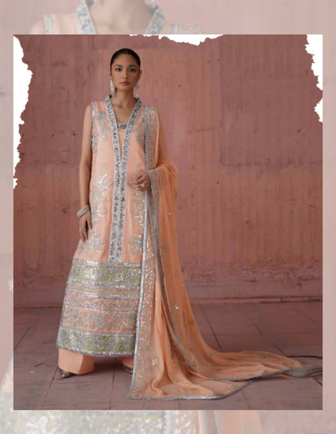 Naqsh By Mashq Embroidered Chiffon | QFF-0048