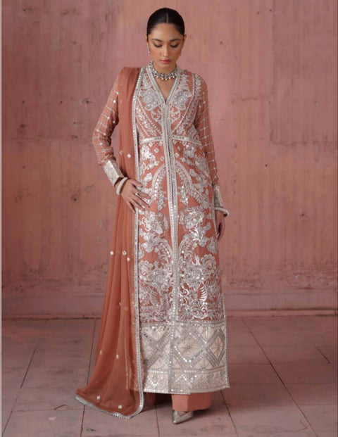 Naqsh By Mashq Embroidered Chiffon | QFG-0018