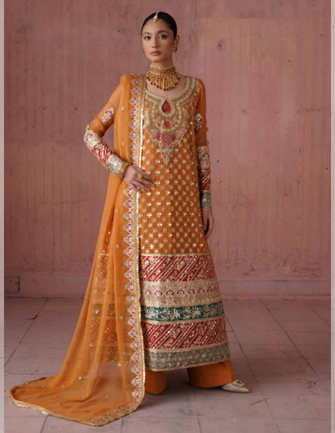 Naqsh By Mashq Embroidered Chiffon | QFF-0051