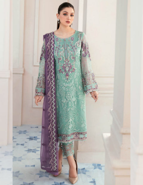 Rangoon by Ramsha Embroidered Chiffon Vol 09 | D-902